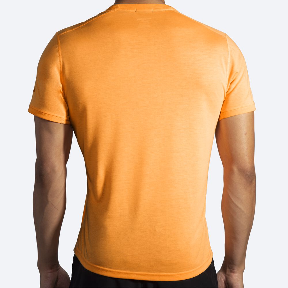 Brooks Distance Short Sleeve Moški Majice Oranžne | Slovenija-41362