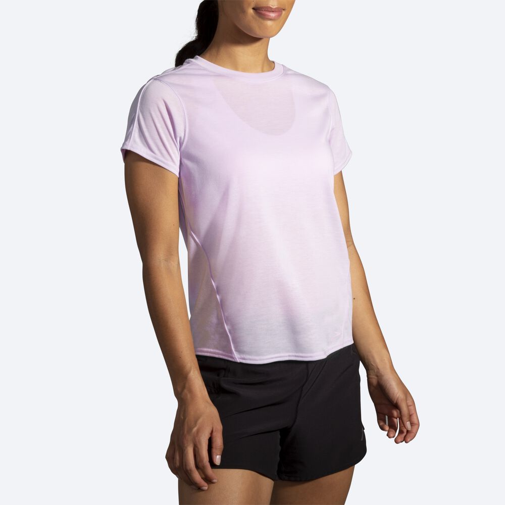 Brooks Distance Short Sleeve Ženske Majice Vijolične | Slovenija-30256