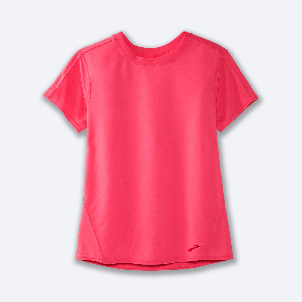 Brooks Distance Short Sleeve Ženske Majice Roza | Slovenija-37018