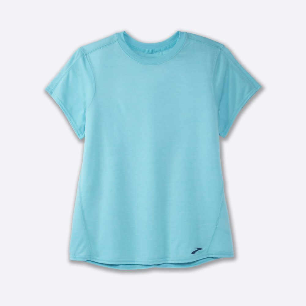 Brooks Distance Short Sleeve Ženske Majice Turkizna | Slovenija-65140