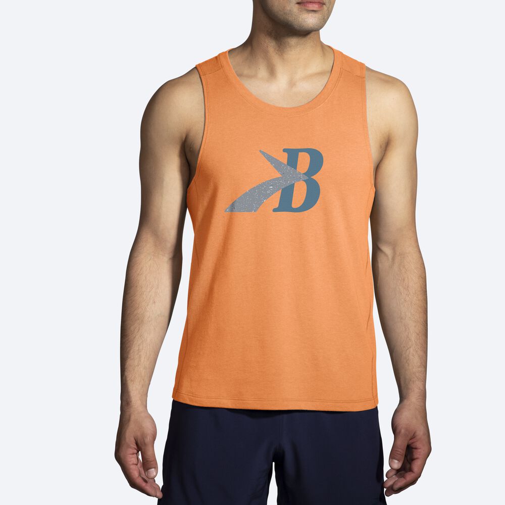 Brooks Distance Tank 2.0 Moški Majice Brez Rokavov Oranžne | Slovenija-41380