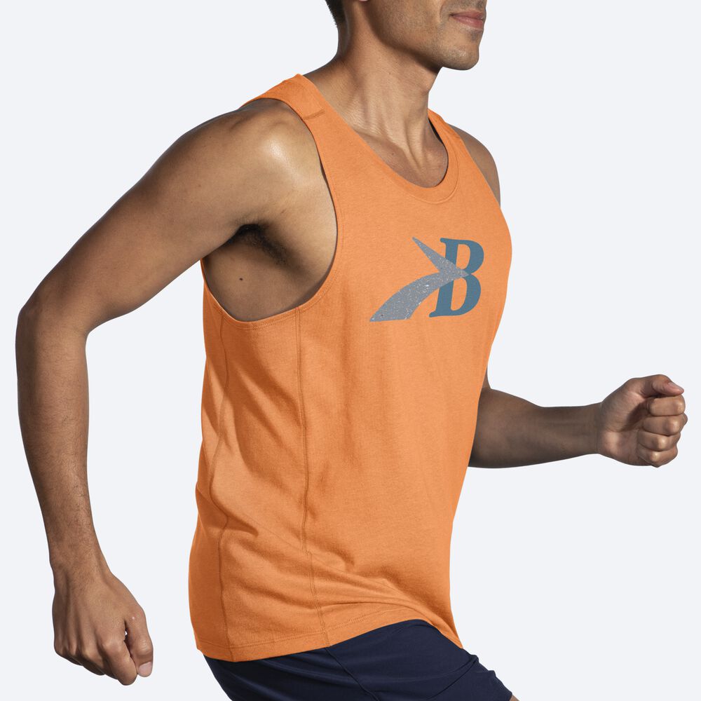 Brooks Distance Tank 2.0 Moški Majice Brez Rokavov Oranžne | Slovenija-41380