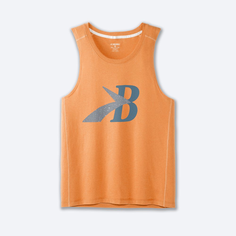 Brooks Distance Tank 2.0 Moški Majice Brez Rokavov Oranžne | Slovenija-41380