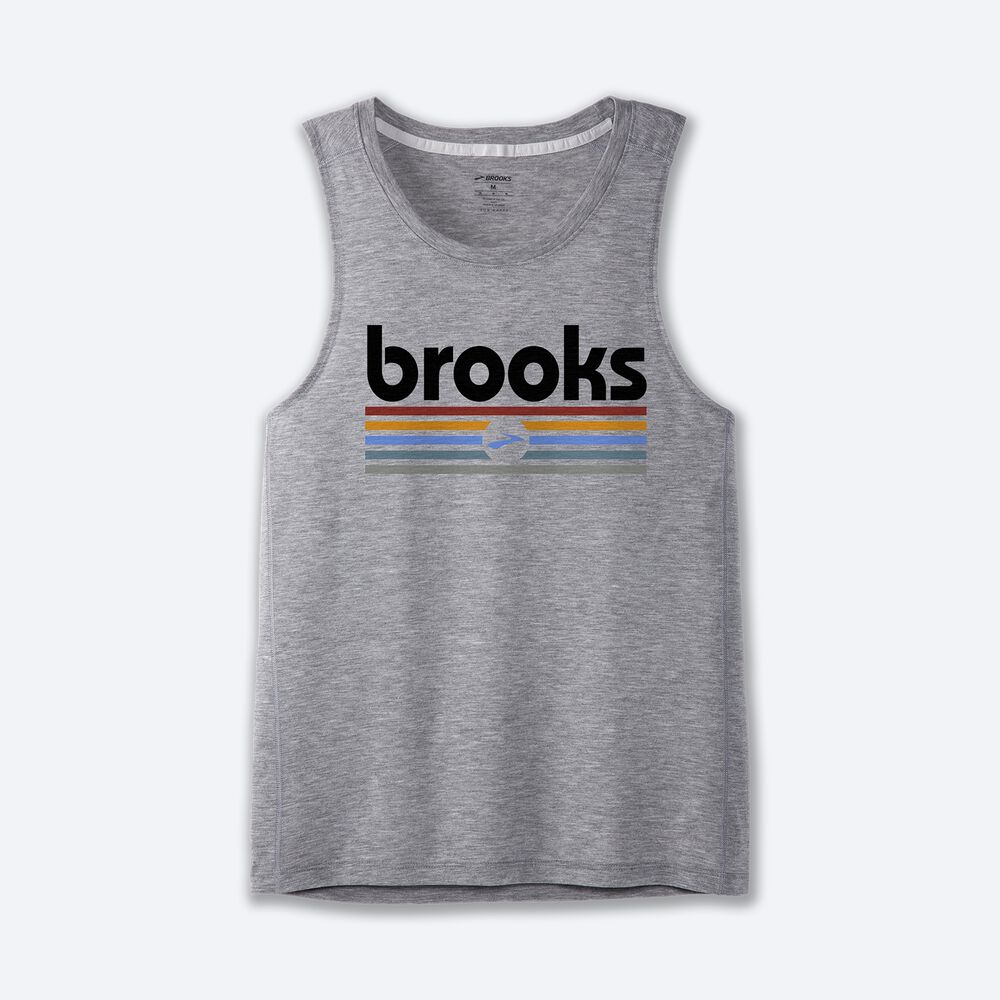 Brooks Distance Tank 2.0 Moški Majice Brez Rokavov Sive | Slovenija-93867