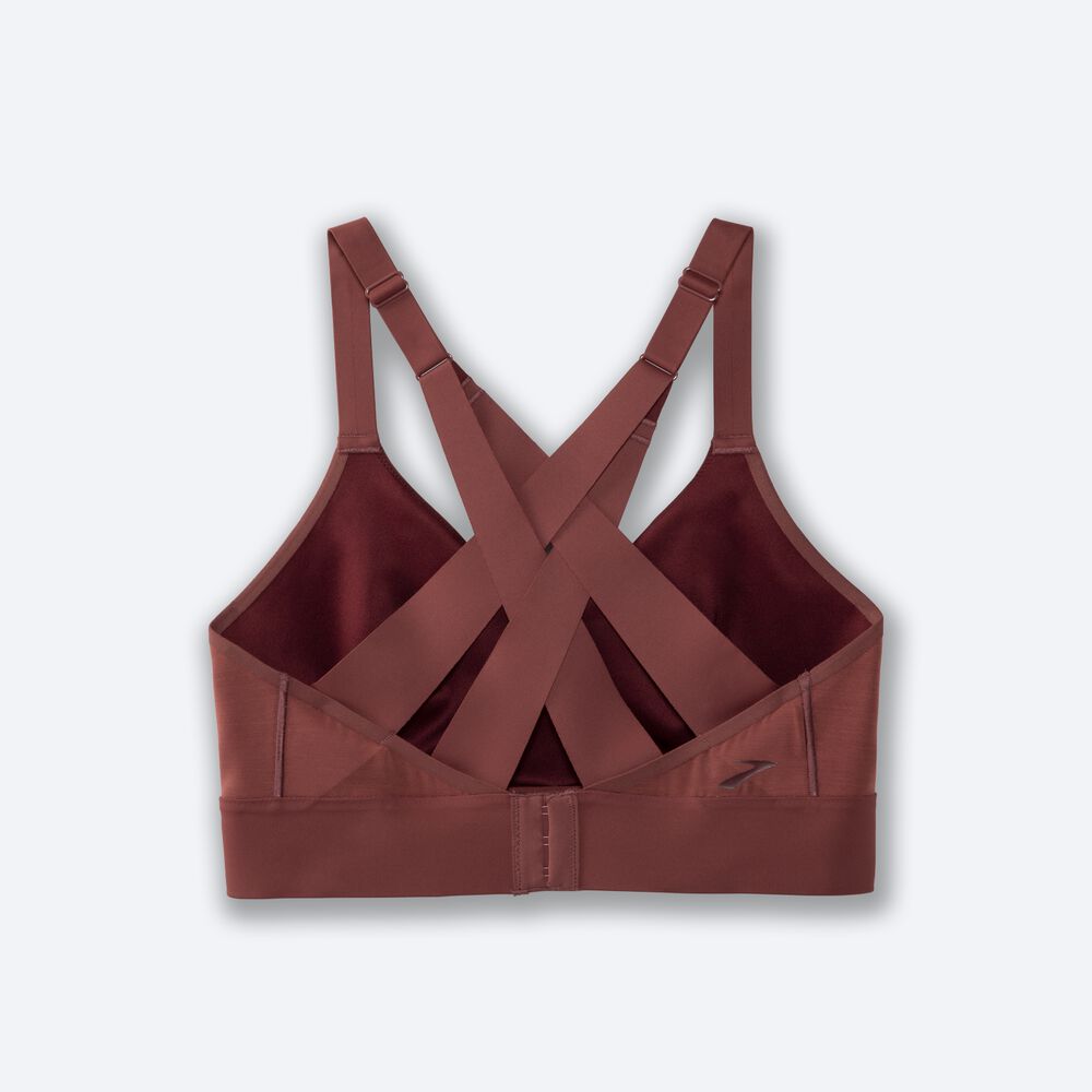 Brooks Drive Interlace Run Bra Ženske Športni Nedrčki Terracotta | Slovenija-61072