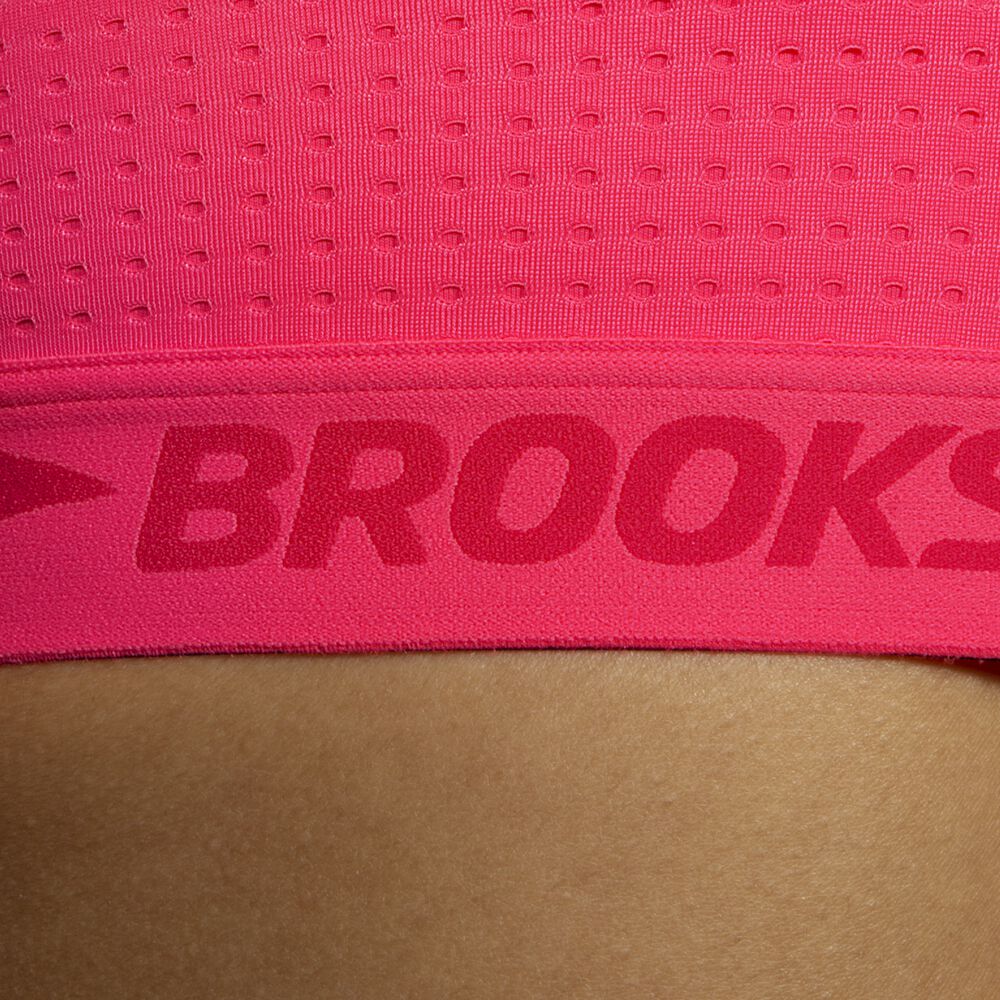 Brooks Drive Mesh Run Bra Ženske Športni Nedrčki Roza | Slovenija-70865