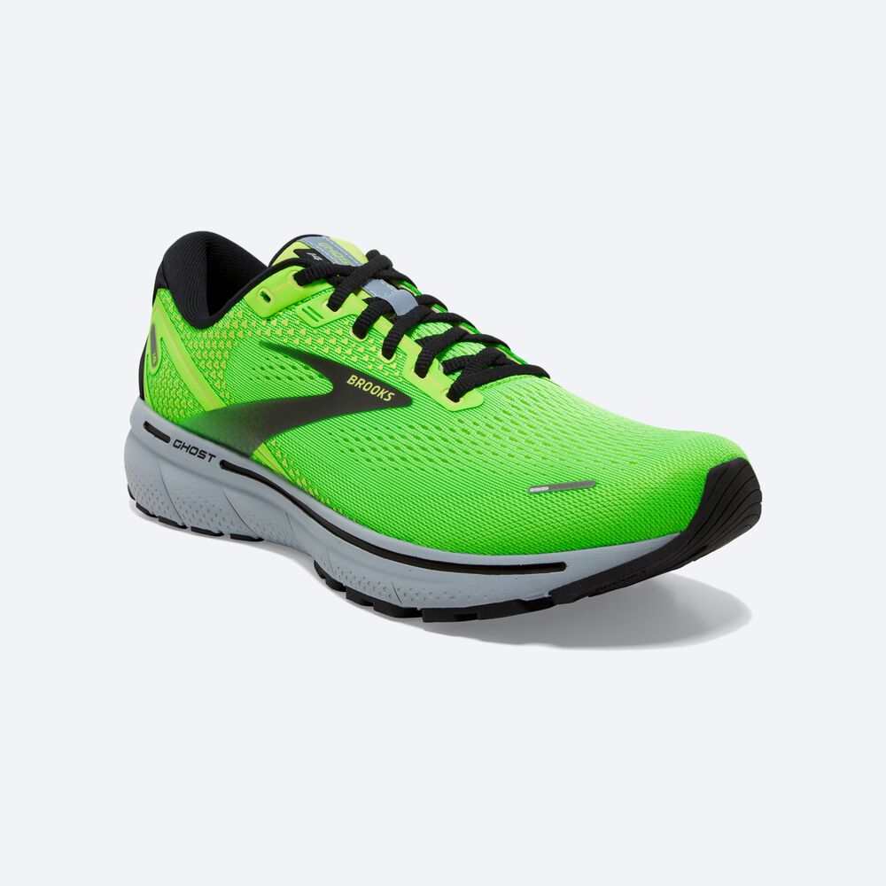 Brooks Ghost 14 Moški Tekaški Copati Zelene Modre Črne | Slovenija-92038