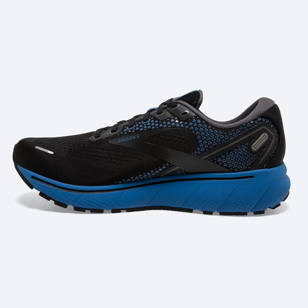 Brooks Ghost 14 Moški Tekaški Copati Črne Modre | Slovenija-23684