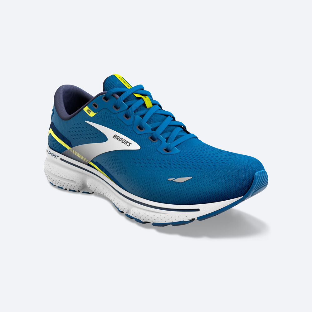 Brooks Ghost 15 Moški Tekaški Copati Modre Bele | Slovenija-30274