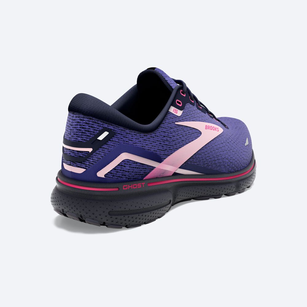 Brooks Ghost 15 Ženske Tekaški Copati Modre Temno Modre Roza | Slovenija-12809