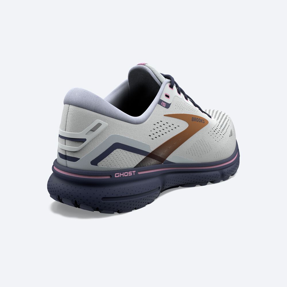 Brooks Ghost 15 Ženske Tekaški Copati Modre Roza Bakrene | Slovenija-81394