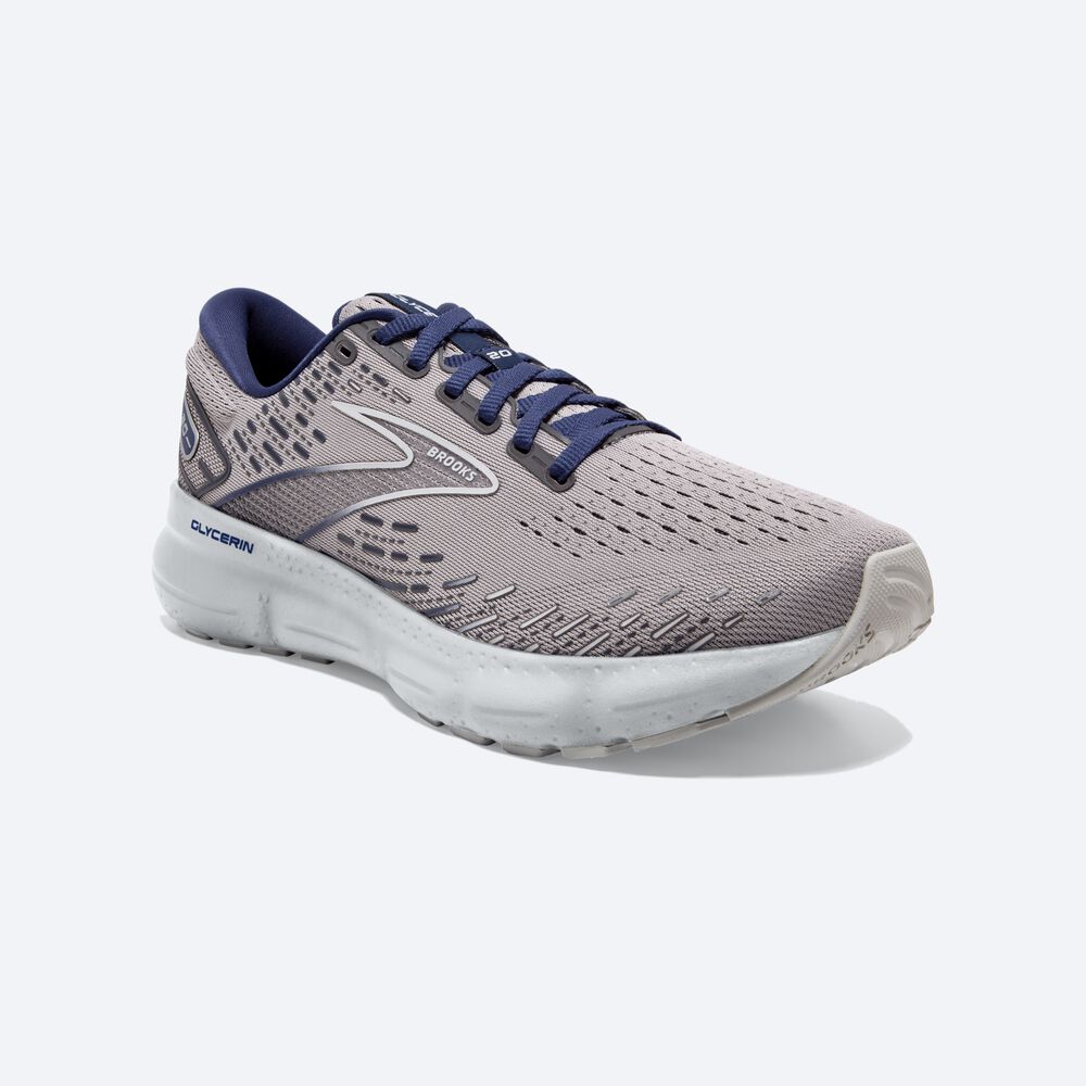 Brooks Glycerin 20 Moški Tekaški Copati Sive Modre | Slovenija-29365