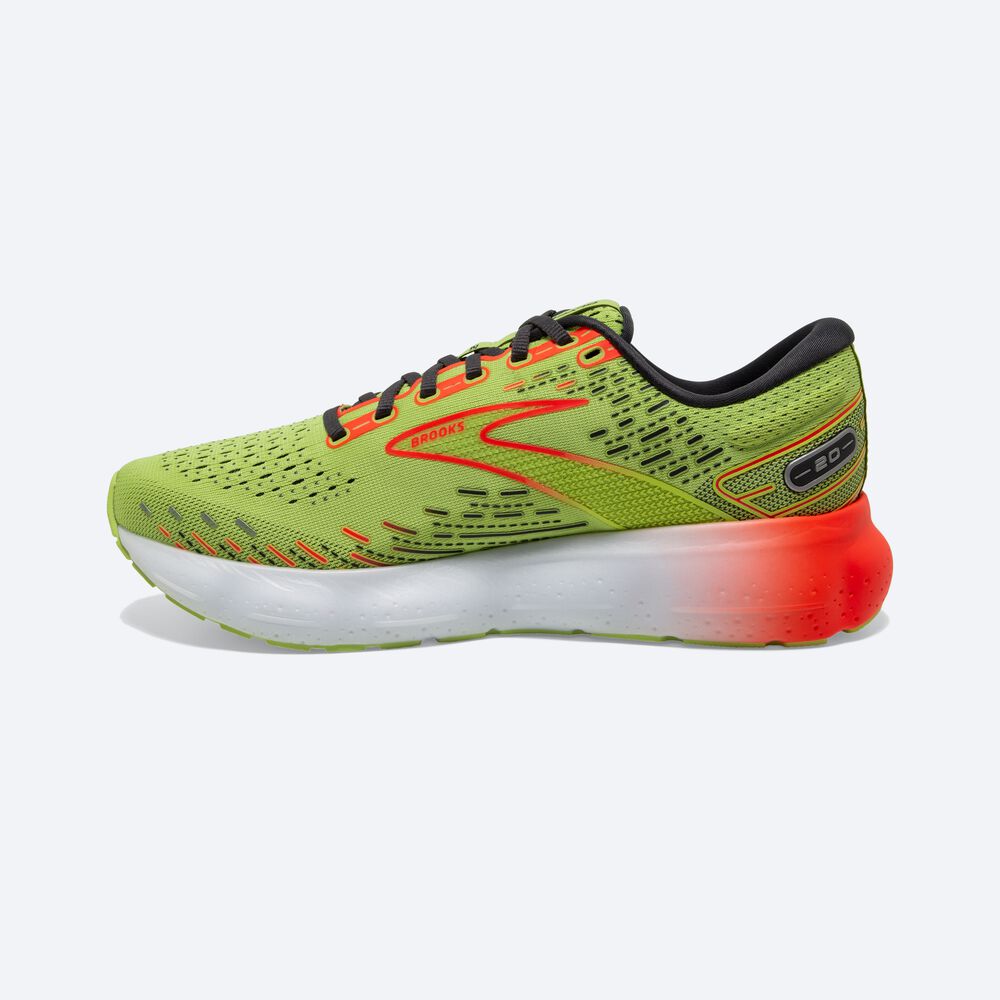 Brooks Glycerin 20 Moški Tekaški Copati Svetlo Zelene Rdeče | Slovenija-53974