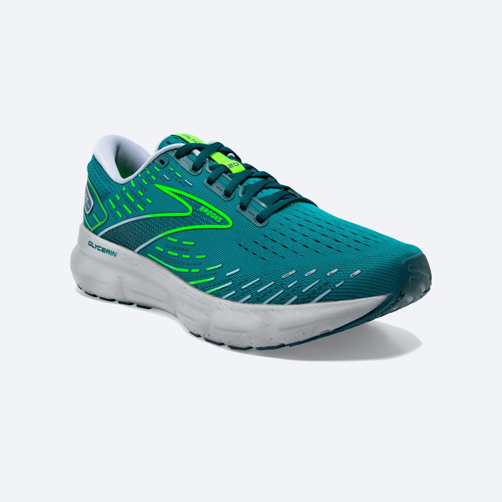 Brooks Glycerin 20 Moški Tekaški Copati Zelene | Slovenija-78541