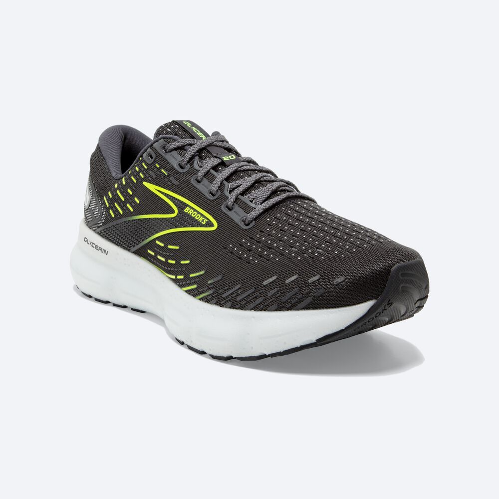 Brooks Glycerin 20 Moški Tekaški Copati Bele | Slovenija-78620