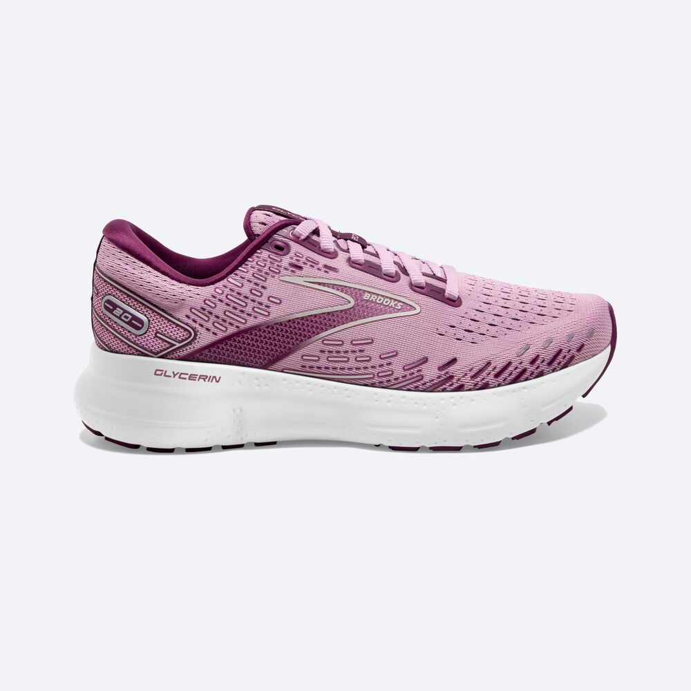 Brooks Glycerin 20 Ženske Tekaški Copati Vijolične Sive | Slovenija-36097