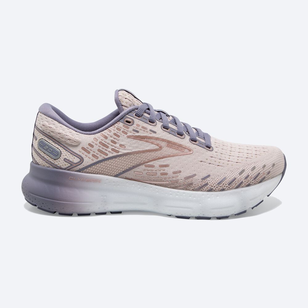 Brooks Glycerin 20 Ženske Tekaški Copati Srebrne Roza | Slovenija-43890