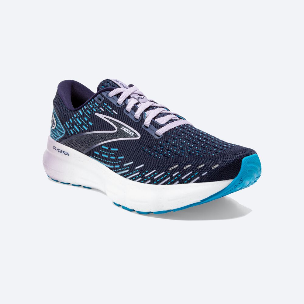 Brooks Glycerin 20 Ženske Tekaški Copati Temno Modre | Slovenija-45861