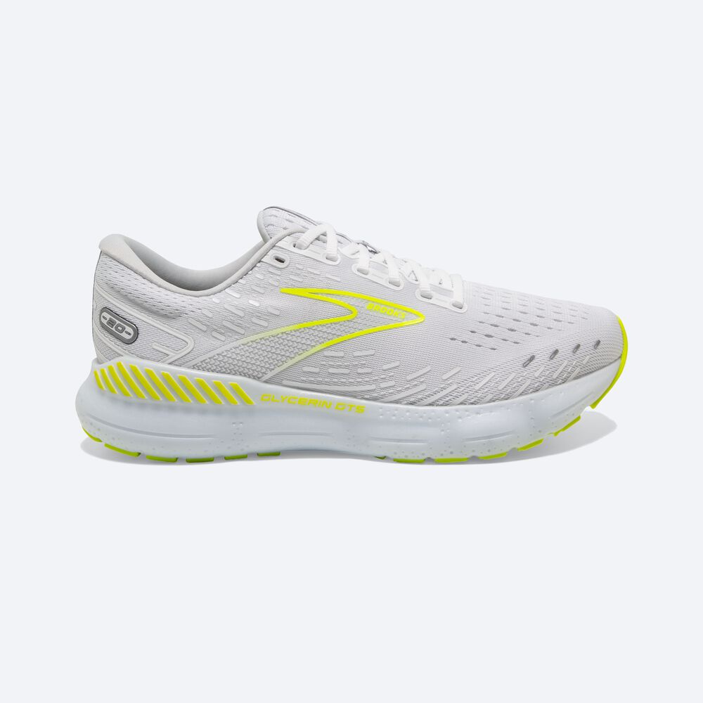 Brooks Glycerin GTS 20 Moški Tekaški Copati Bele | Slovenija-23754