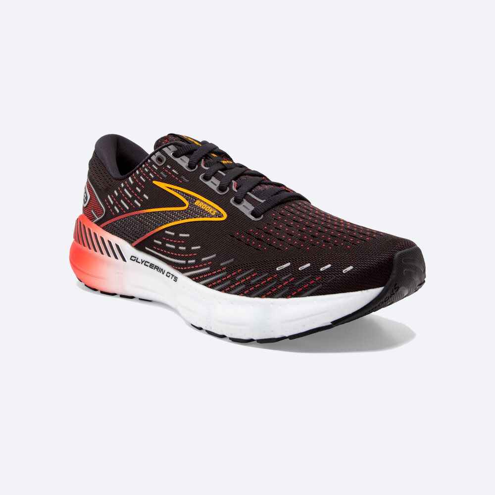 Brooks Glycerin GTS 20 Moški Tekaški Copati Črne Rdeče | Slovenija-31862