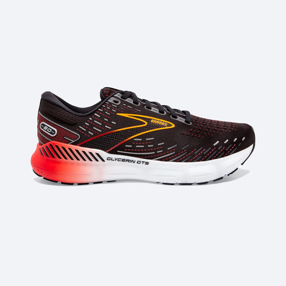 Brooks Glycerin GTS 20 Moški Tekaški Copati Črne Rdeče | Slovenija-31862