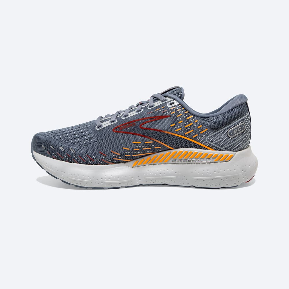 Brooks Glycerin GTS 20 Moški Tekaški Copati Sive Rdeče Oranžne | Slovenija-62371