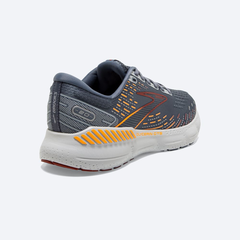 Brooks Glycerin GTS 20 Moški Tekaški Copati Sive Rdeče Oranžne | Slovenija-62371