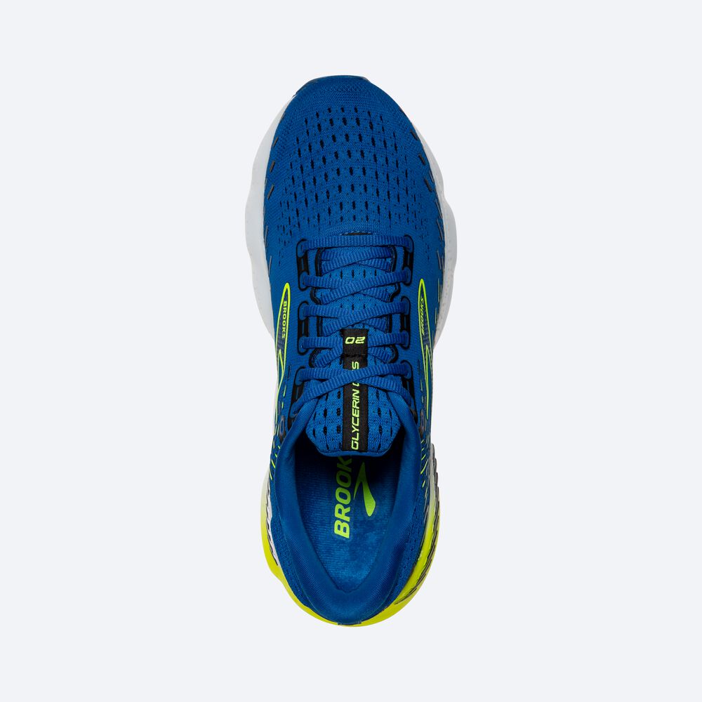 Brooks Glycerin GTS 20 Moški Tekaški Copati Modre Bele | Slovenija-94351