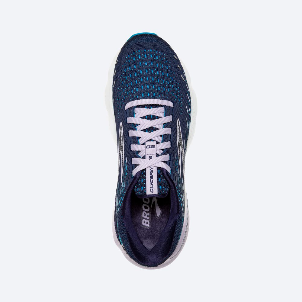 Brooks Glycerin GTS 20 Ženske Tekaški Copati Temno Modre | Slovenija-18306