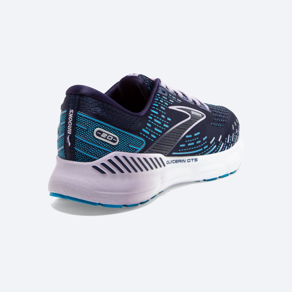 Brooks Glycerin GTS 20 Ženske Tekaški Copati Temno Modre | Slovenija-18306