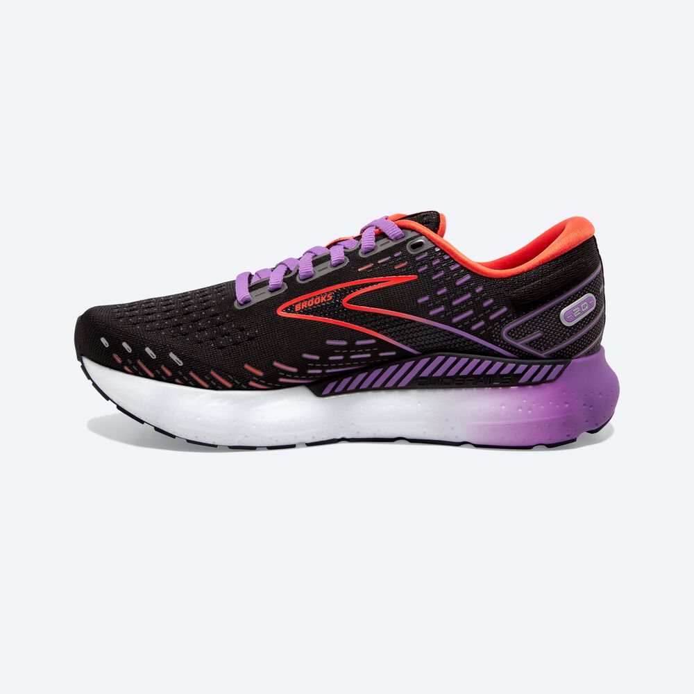 Brooks Glycerin GTS 20 Ženske Tekaški Copati Črne Cvet | Slovenija-58047