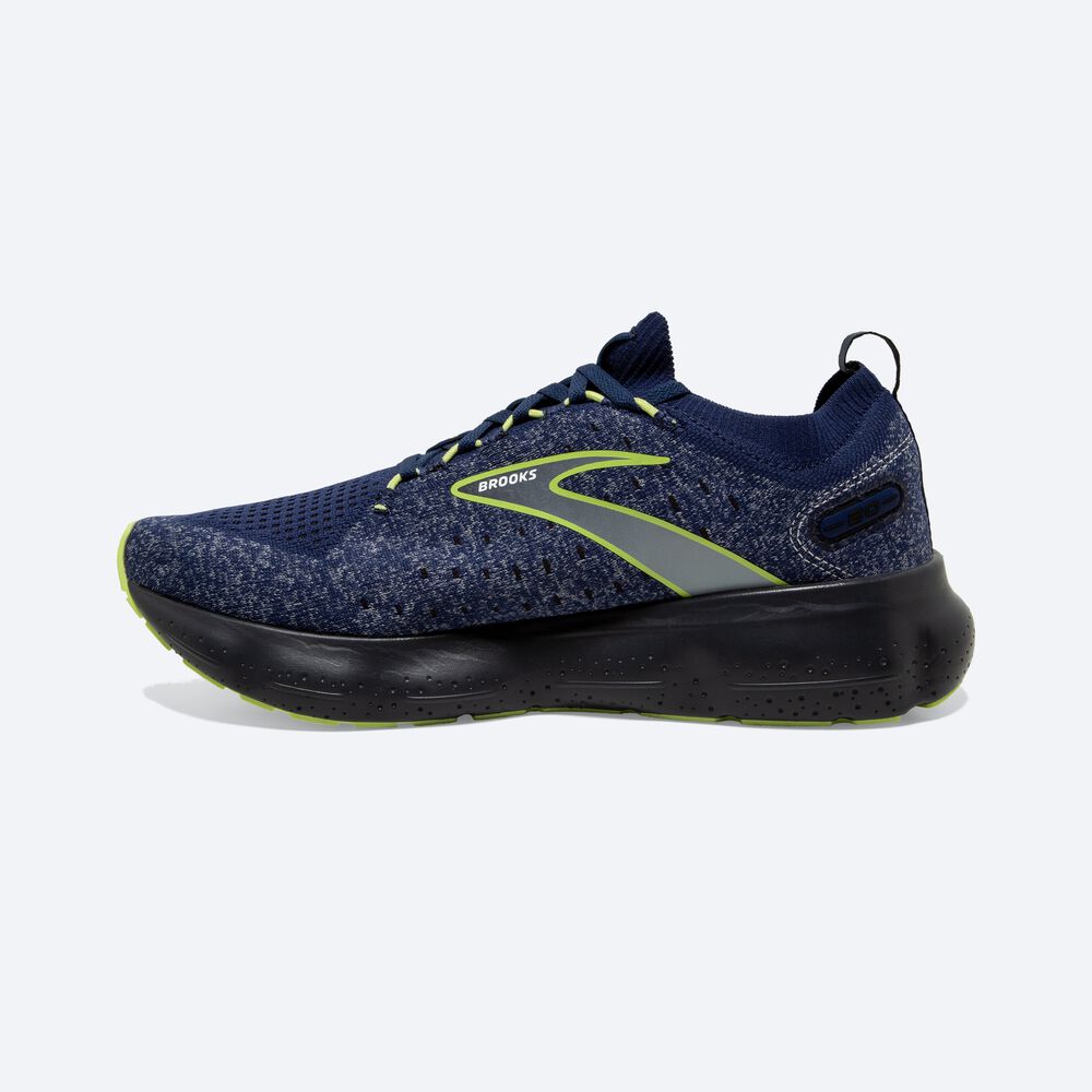 Brooks Glycerin StealthFit 20 Moški Tekaški Copati Modre Svetlo Zelene | Slovenija-56283