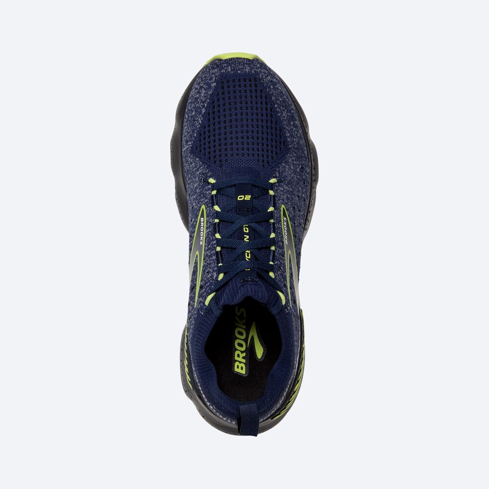 Brooks Glycerin StealthFit GTS 20 Moški Tekaški Copati Modre Svetlo Zelene | Slovenija-27305