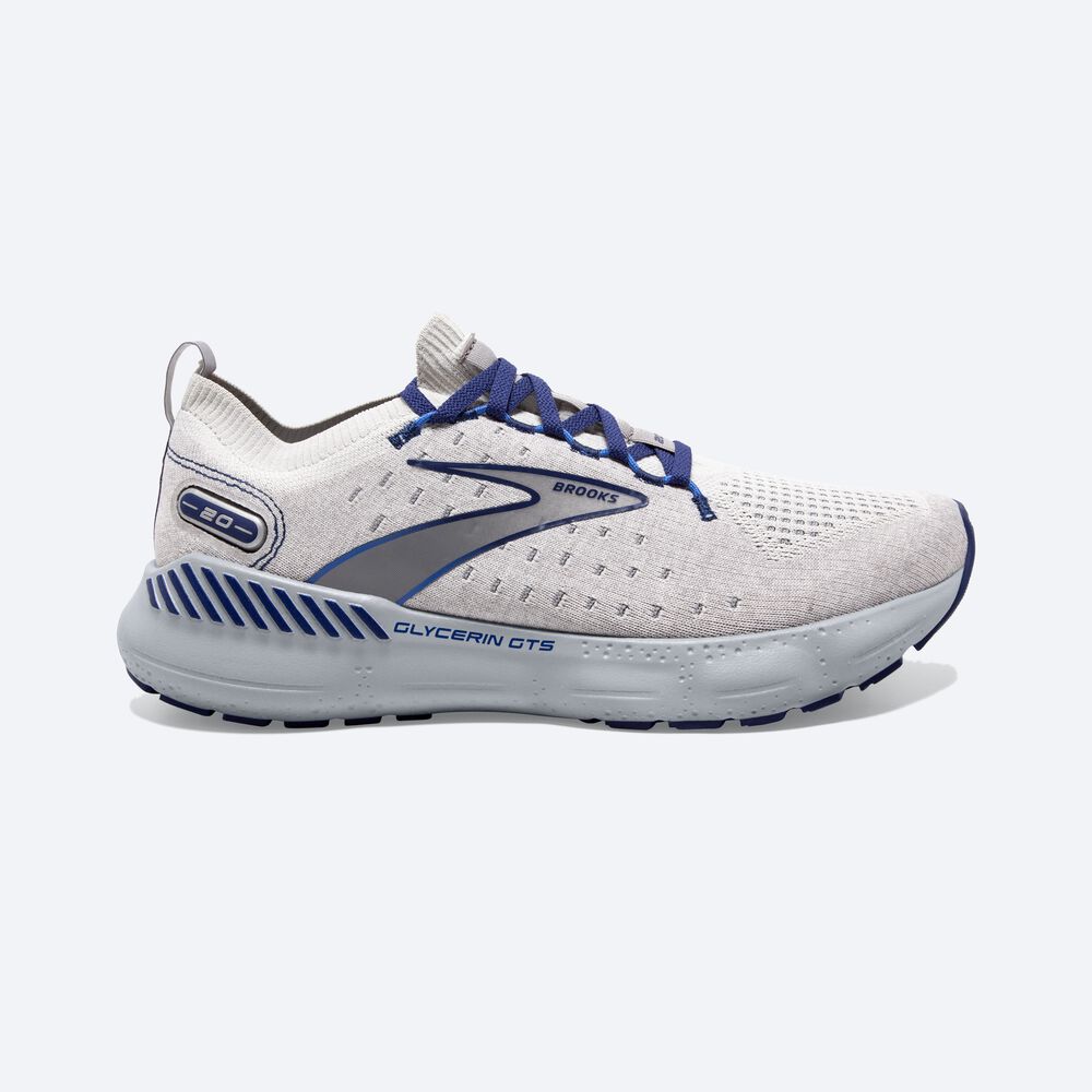 Brooks Glycerin StealthFit GTS 20 Moški Tekaški Copati Sive Modre | Slovenija-52036