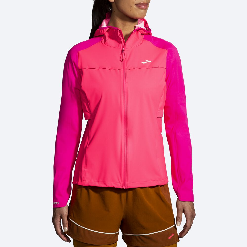 Brooks High Point Waterproof Ženske Jakne Roza | Slovenija-94630