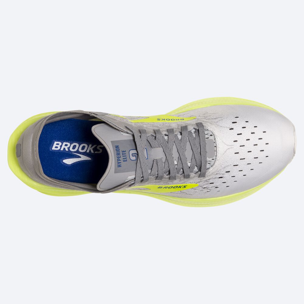 Brooks Hyperion Elite 2 Moški Tekaške Superge Bele Srebrne | Slovenija-74605