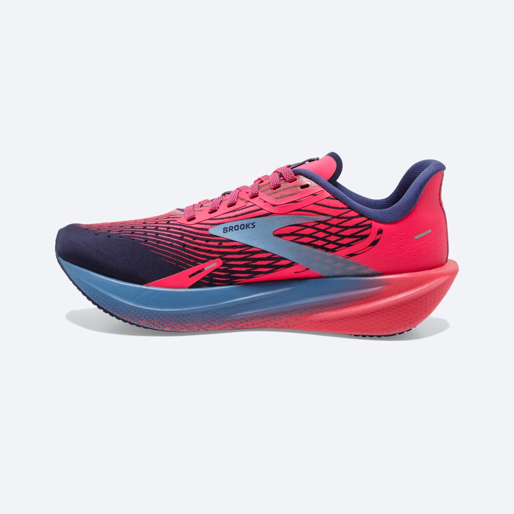 Brooks Hyperion Max Ženske Tekaški Copati Roza Modre | Slovenija-67154