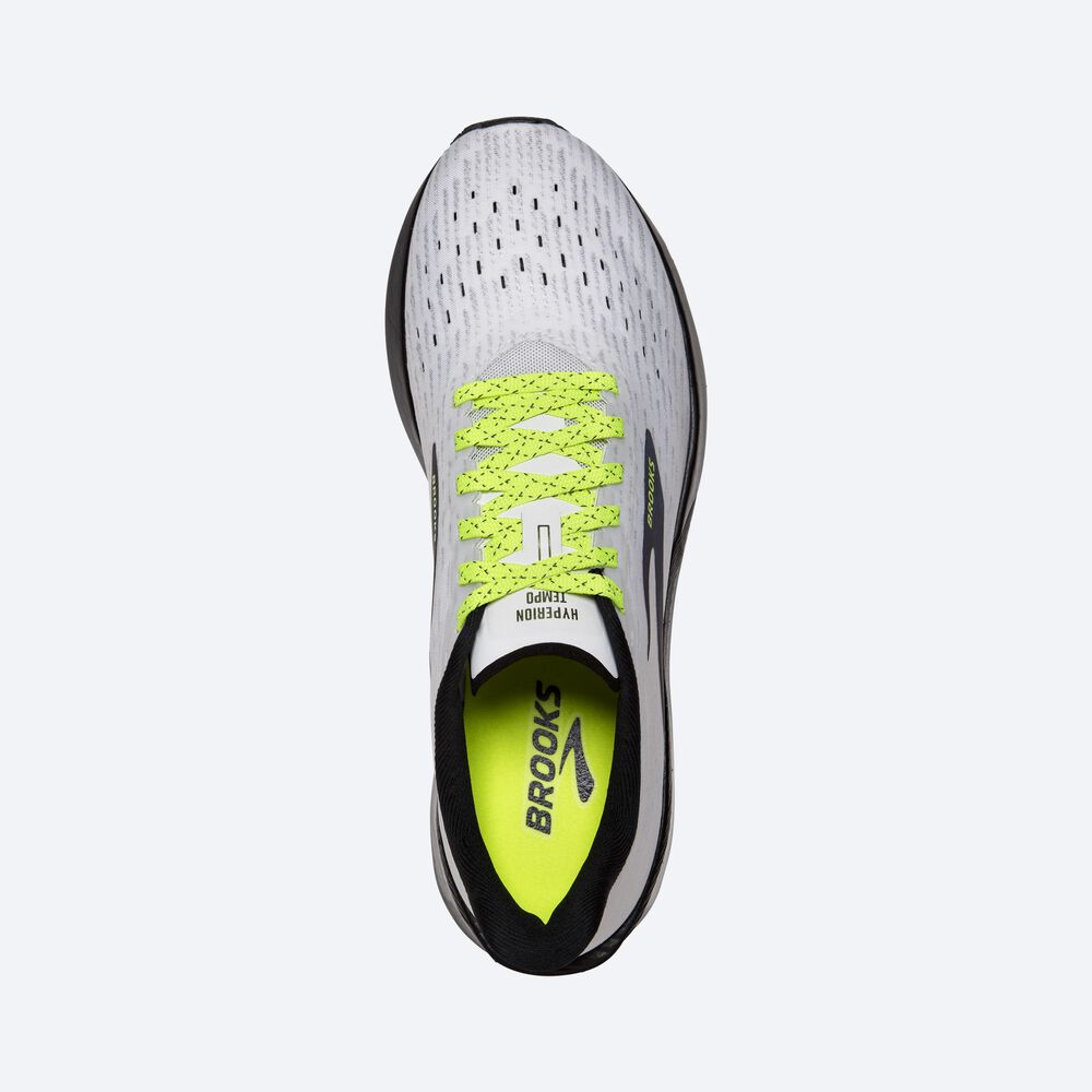 Brooks Hyperion Tempo Moški Tekaški Copati Bele Črne | Slovenija-54163