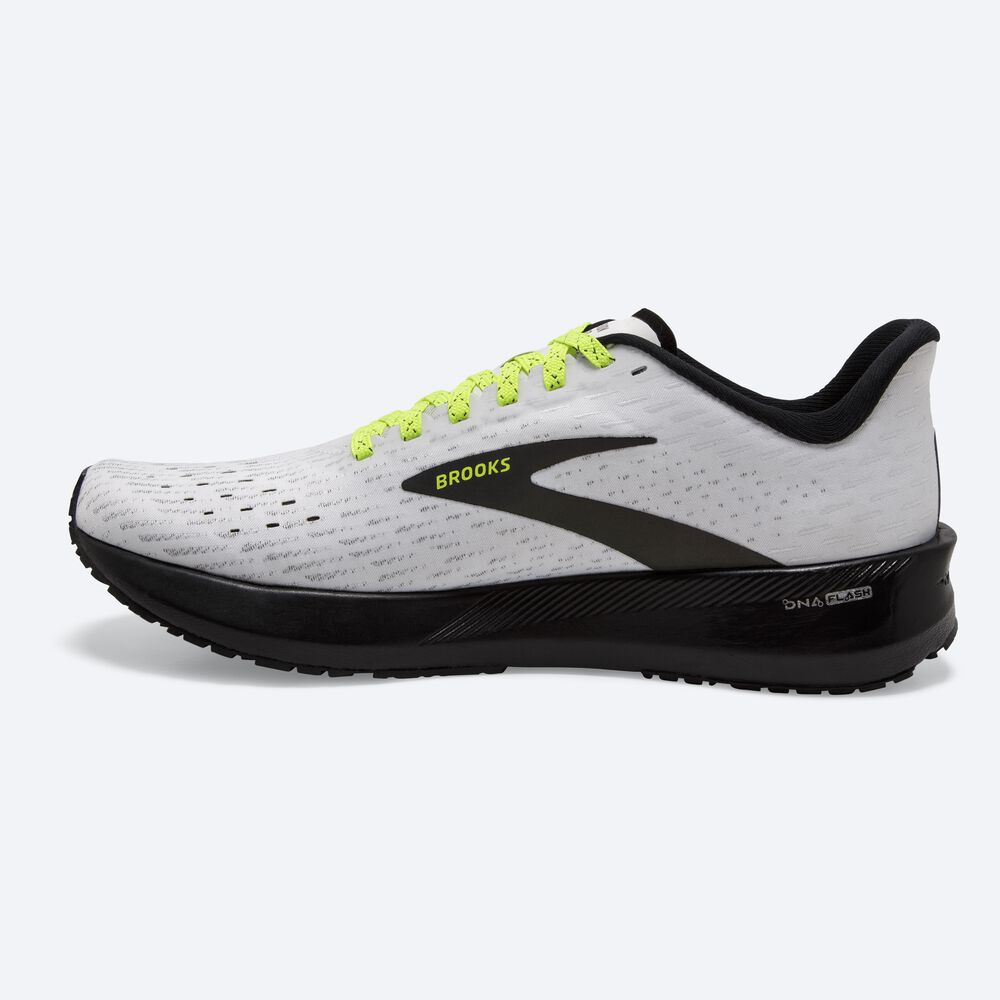 Brooks Hyperion Tempo Moški Tekaški Copati Bele Črne | Slovenija-54163