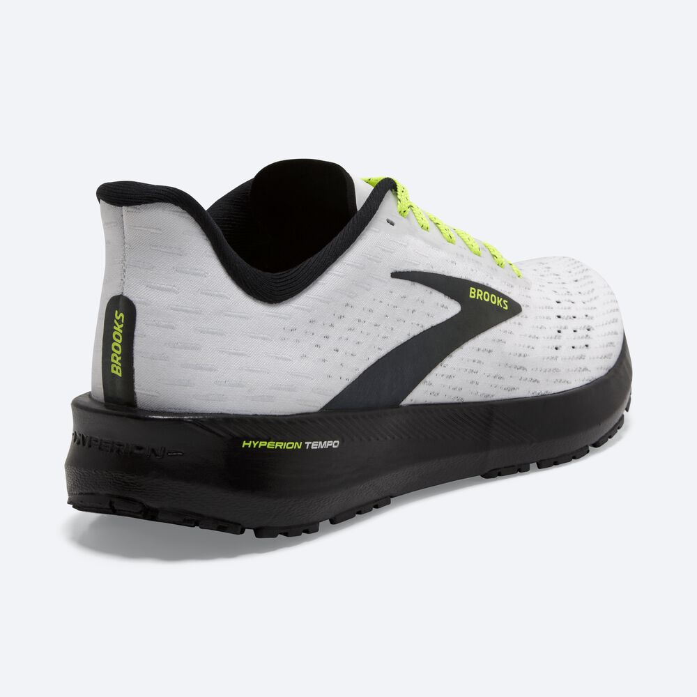 Brooks Hyperion Tempo Moški Tekaški Copati Bele Črne | Slovenija-54163