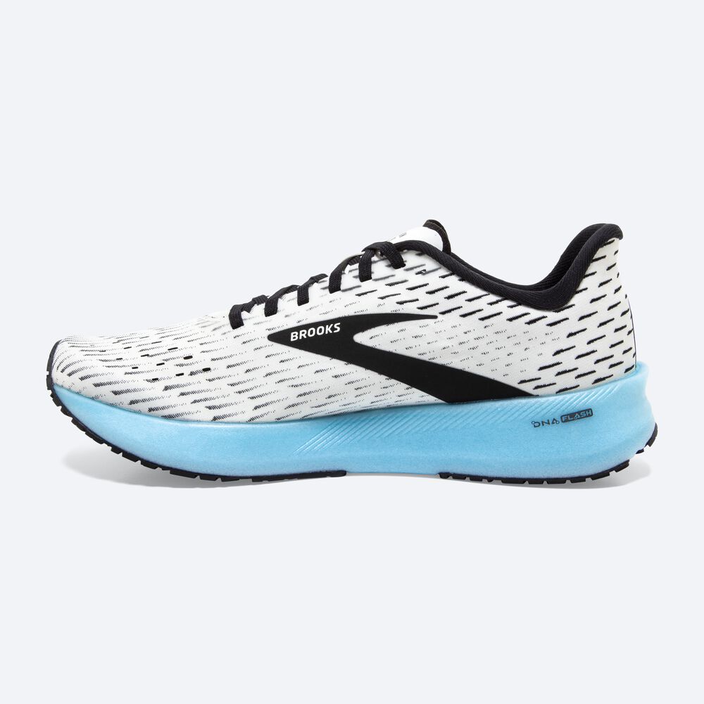 Brooks Hyperion Tempo Moški Tekaški Copati Bele Črne Svetlo Turkizna | Slovenija-78902