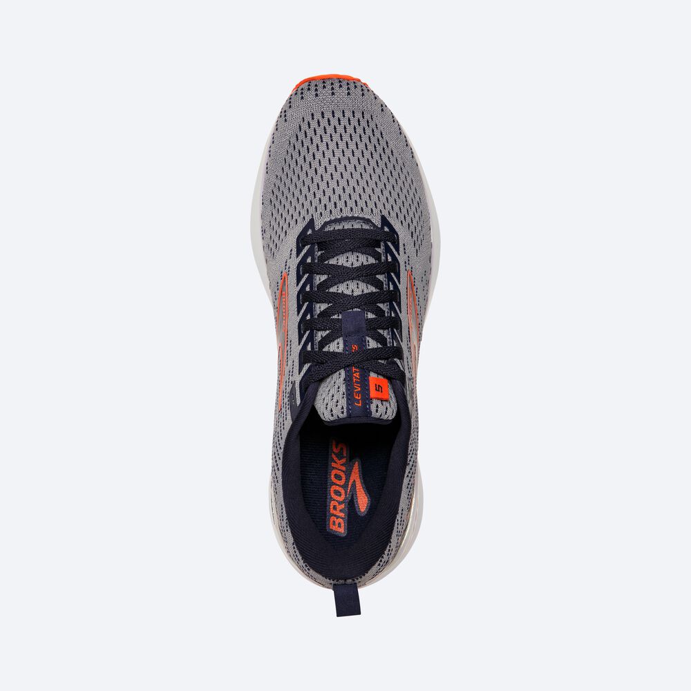 Brooks Levitate GTS 5 Moški Tekaški Copati Sive Temno Modre | Slovenija-87016