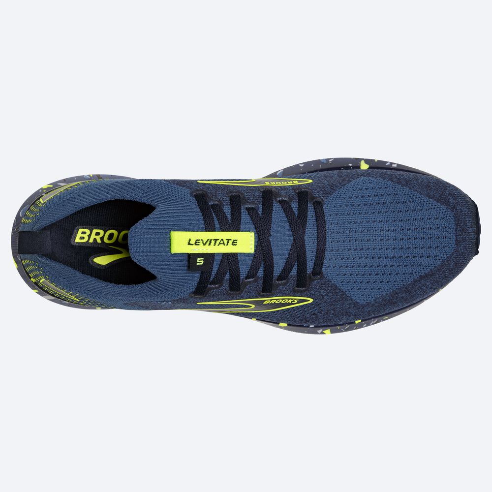 Brooks Levitate StealthFit 5 Moški Tekaški Copati Temno Modre Temno Modre | Slovenija-76154