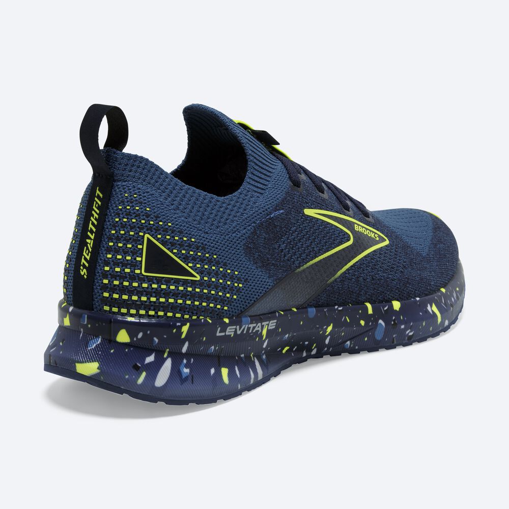 Brooks Levitate StealthFit 5 Moški Tekaški Copati Temno Modre Temno Modre | Slovenija-76154