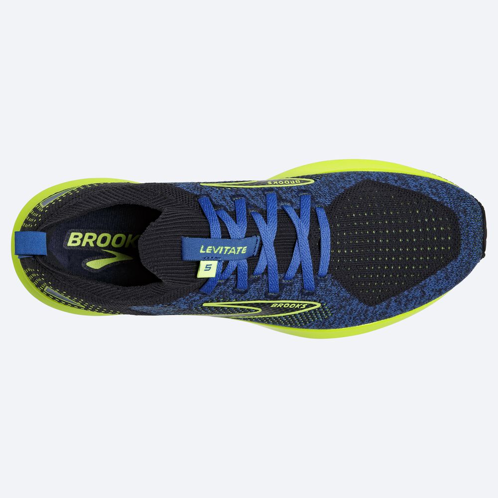 Brooks Levitate StealthFit 5 Moški Tekaški Copati Modre | Slovenija-96857