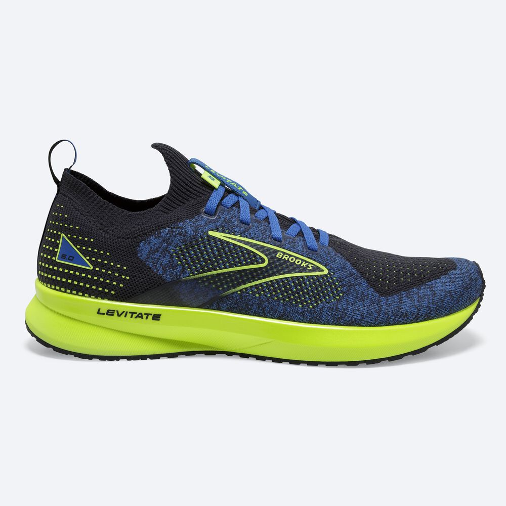 Brooks Levitate StealthFit 5 Moški Tekaški Copati Modre | Slovenija-96857