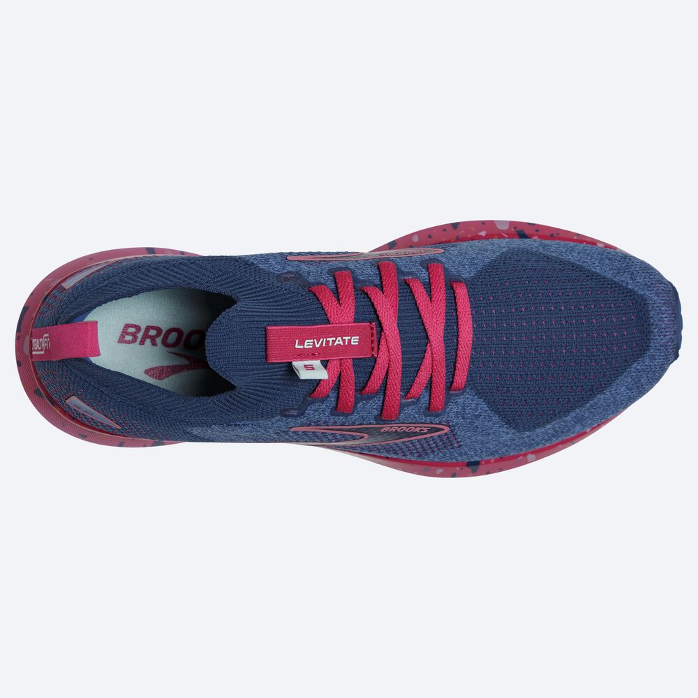 Brooks Levitate StealthFit 5 Ženske Tekaški Copati Modre Vijolične | Slovenija-26985