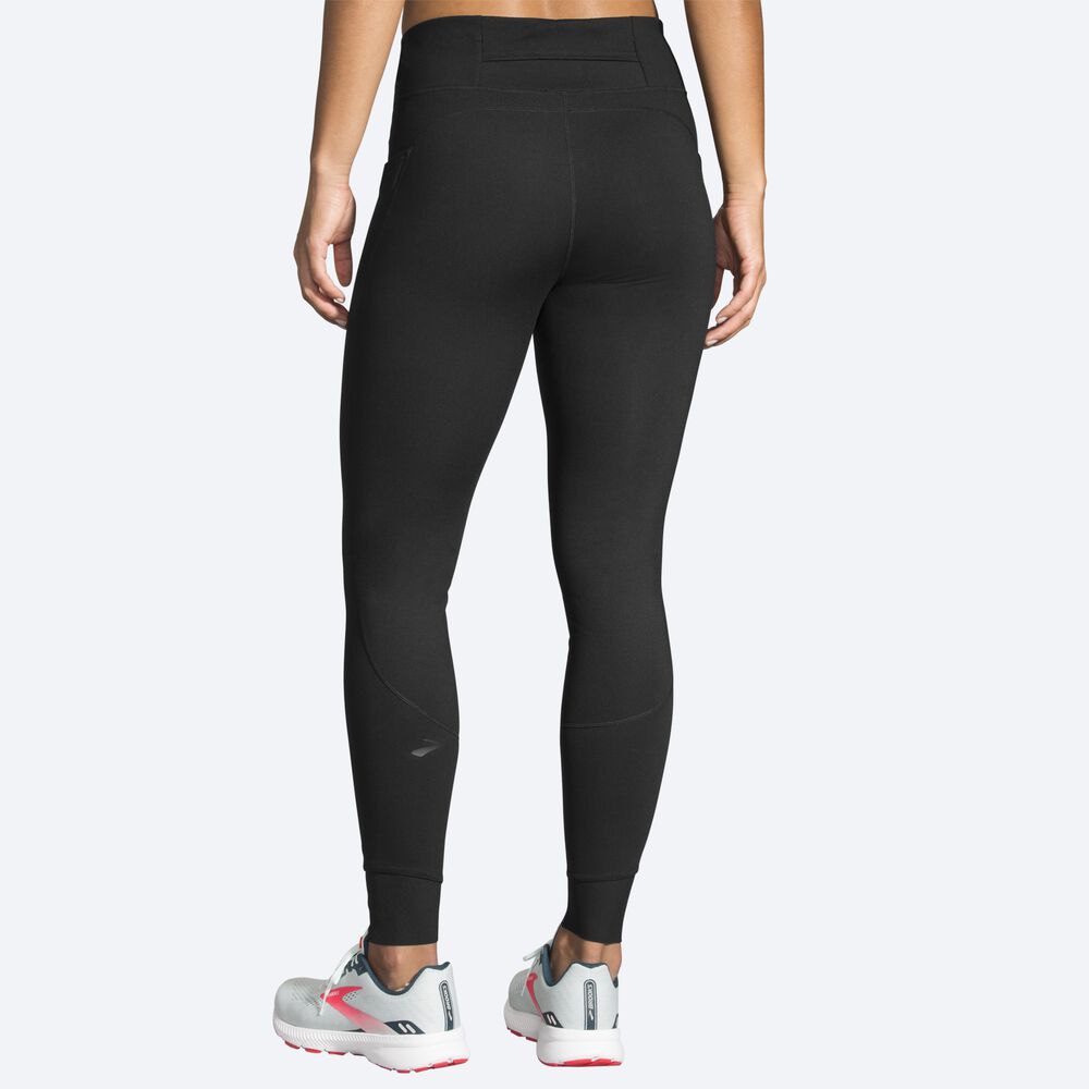 Brooks Momentum Thermal Tight Ženske Hlačne Nogavice Črne | Slovenija-26341