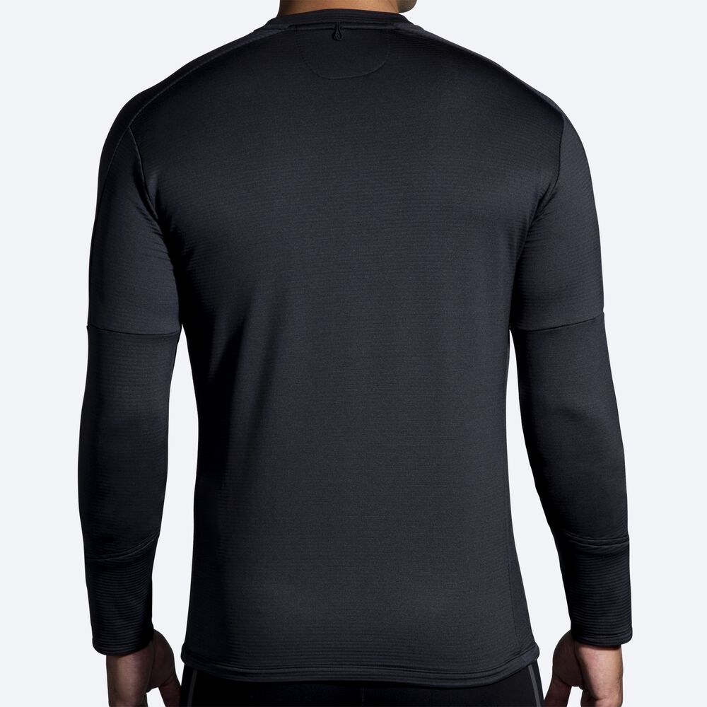 Brooks Notch Thermal Long Sleeve 2.0 Moški Majice Črne | Slovenija-01487