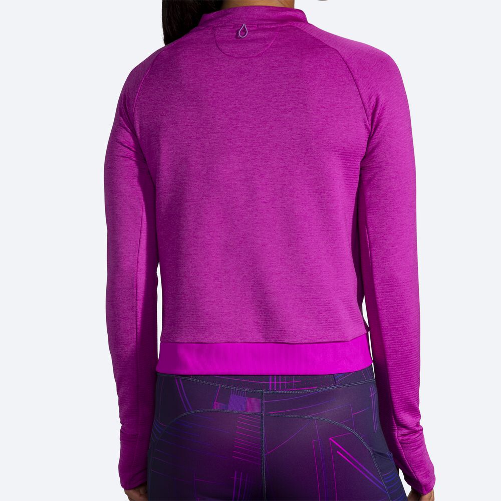 Brooks Notch Thermal Long Sleeve Ženske Majice Roza | Slovenija-38495